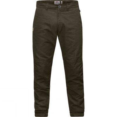 Pantalones Fjallraven Sörmland Tapered Winter Hombre - Verde Oscuro Oliva - Chile SYJ987126